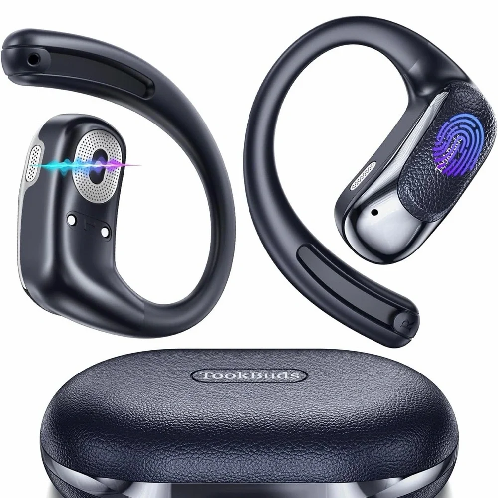 Wireless Translator Earbuds - Black blue